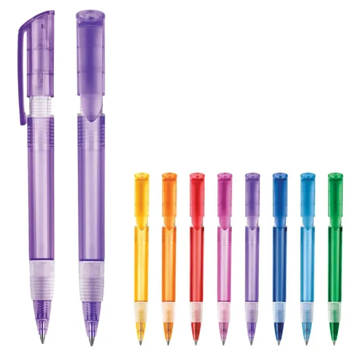 Ball pen S40 Grip Clear transparent - LT87527 (gadzety reklamowe)